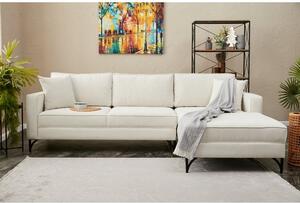 Atelier Del Sofa Kutna garnitura, Krem Crno, Berlin Right - Cream, Black