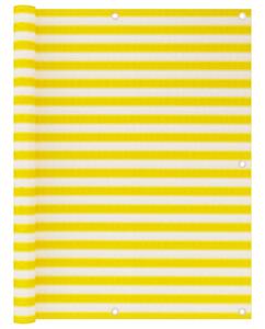 Balkonski zastor žuto-bijeli 120 x 600 cm HDPE - Šarena / 120 x 600 cm