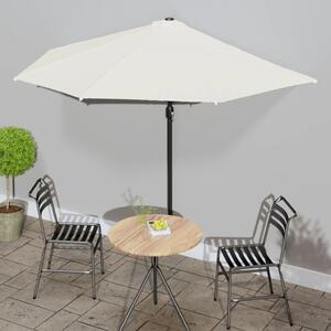 Balkonski suncobran s aluminijskom šipkom 300x155 cm - Bež / N/A