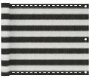 Balkonski zastor HDPE 75 x 300 cm antracit i bijeli - Antracitno siva / 75 x 300 cm