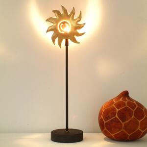 Stolna lampa sunce zlatna