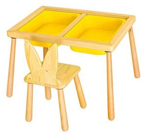 Woody Fashion Dječji stol set Table and Chair - Yellow