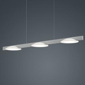 Helestra Pole LED viseća svjetiljka s tri lampe, nikal