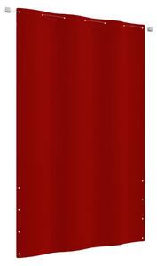 Balkonski zastor crveni 140 x 240 cm od tkanine Oxford - Crvena / 140 x 240 cm
