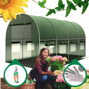 Ojačani vrtni plastenik PREMIUM 2,5 × 4 m + POKLON