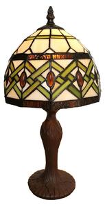 Stolna lampa 6027 sa staklenim abažurom u Tiffany dizajnu