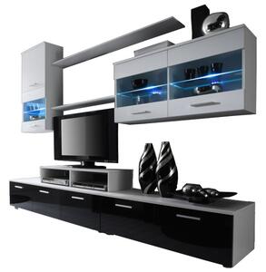 Zondo.hr Set za dnevni boravak Beverley I (bijela +crna) (s rasvjetom) . 611008