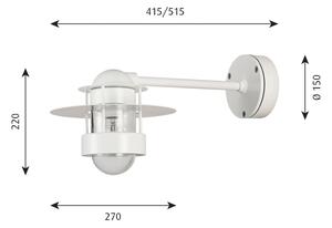 Louis Poulsen Albertslund zidna lampa 51,5 cm bijela