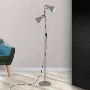 Podna lampa školska na dva mjesta, siva
