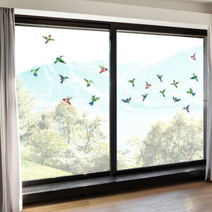 Set naljepnica za prozore 20 kom 40x60 cm Hummingbirds - Ambiance