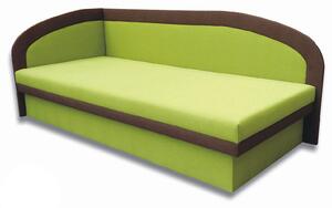 Zondo.hr Jednostruki krevet (kauč) 80 cm Melvin (Devon 001 zelena + Devon 009 smeđa) (L). Akcija -8%. 793133