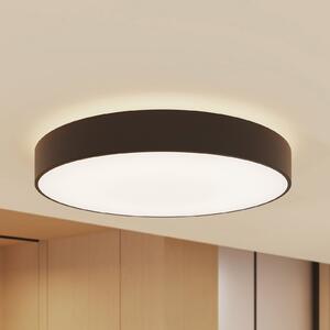 Arcchio LED stropna svjetiljka Vanida, crna, Ø 60 cm, gore/dolje, prigušiva, Crno, Kuhinja, Aluminij