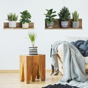 Zidna naljepnica 60x35 cm 3D effect Green Plants - Ambiance