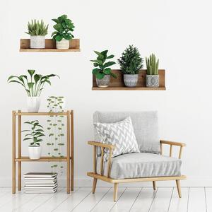 Zidna naljepnica 60x35 cm 3D effect Green Plants - Ambiance
