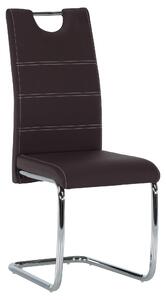 Zondo.hr Blagovaonska stolica Abalia New (smeđa + krom) . 808098