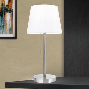 Ludwig stolna lampa s USB priključkom bijela/mat nikal