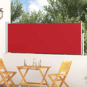 Uvlačiva bočna tenda za terasu 100 x 300 cm crvena - Crvena / 100 x 300 cm