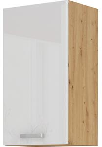 Zondo.hr Gornji kuhinjski ormarić- Arryn 40 G-72 1F (Hrast artisan + bijeli sjaj). 1024685