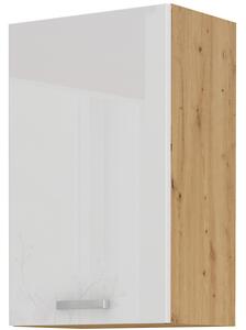 Zondo.hr Gornji kuhinjski ormarić- Arryn 45 G-72 1F (Hrast artisan + bijeli sjaj). 1024684