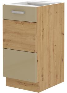 Zondo.hr Donji kuhinjski ormarić Arryn 40 D 1F BB (Hrast artisan + Sjaj cappucino). Akcija -8%. 1024763
