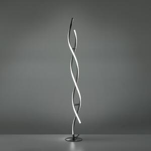 LOLA Smart LOLAsmart Swing LED podna svjetiljka, prigušiva, Sivo, Dnevni boravak/blagovaonica, Metal