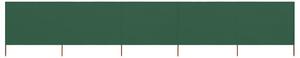 Vjetrobran s 5 panela od tkanine 600 x 160 cm zeleni - Zelena / 600 x 160 cm