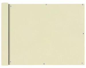 Balkonska Zaštita Oxford Tkanina Krem boje 90x400 cm - Krema / 90 x 400 cm