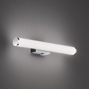 LED zidna svjetiljka Mattimo, širina 40 cm, krom, prekidač