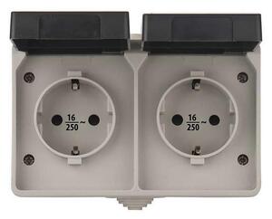 Vanjska utičnica SCHUKO 250V/16A IP44 2U