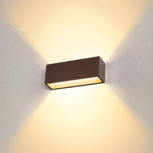 SLV Sitra LED vanjska zidna svjetiljka gore/dolje 30cm rust