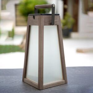 LED solarna lampa Tecka, tik Duratec siva 39cm