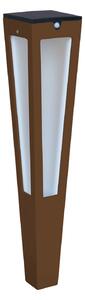 Tinka LED solarna svjetiljka sa senzorom, 62 cm, corten