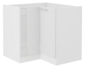 Zondo.hr Kutni donji kuhinjski ormarić- Lavera 90 x 90 DN 2F BB (bijela + bijeli sjaj). 1032339