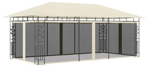 Sjenica s mrežom protiv komaraca 6 x 3 x 2,73 m krem - Krema / 6 x 3 x 2,73 m