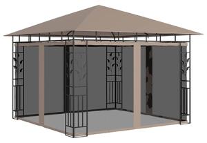 Sjenica s mrežom protiv komaraca 3x3x2,73 m smeđe-siva 180 g/m² - Tupe / 3 x 3 x 2.73 m