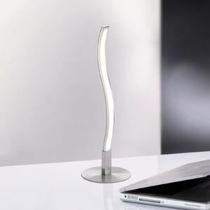 LED stolna lampa Wave 3,000K 30cm čelik