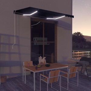 Tenda na ručno uvlačenje s LED svjetlima 350 x 250 cm antracit - Antracitno siva / 350 x 250 cm