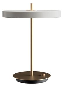 UMAGE LED stolna lampa Asteria Table, USB, svijetlo siva/mesing