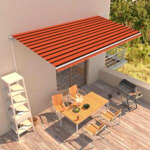 Tenda na ručno uvlačenje 600 x 300 cm narančasto-smeđa - Šarena / 600 x 300 cm