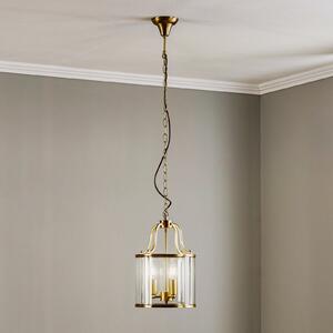 ORION Okrugli oblik lampiona - Viseće svjetlo Rieka 25 cm, prigušiva, Providna, Dnevni boravak/blagovaonica, Metal, fenjer