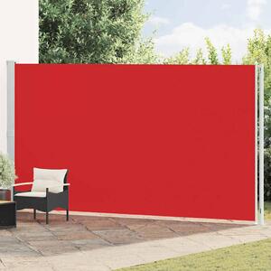 Uvlačiva bočna tenda za terasu 220 x 600 cm crvena - Crvena / 220 x 600 cm