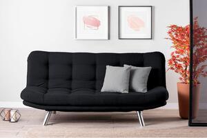 Atelier Del Sofa Trosjed na razvlačenje, Crno, Misa Sofabed - Black