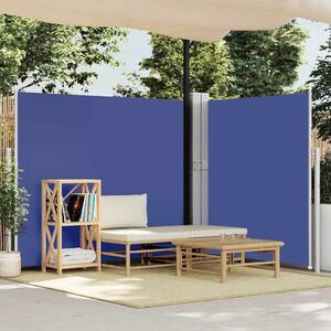 Uvlačiva bočna tenda za terasu 170 x 1200 cm plava - Plava / 170 x 1200 cm