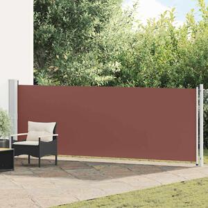 Uvlačiva bočna tenda za terasu 140 x 600 cm smeđa - Smeđa / 140 x 600 cm