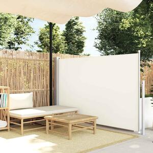 Uvlačiva bočna tenda za terasu 140 x 500 cm krem - Krema / 140 x 500 cm