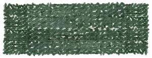 Balkonski zastor s tamnozelenim lišćem 300 x 100 cm - Zelena / 300 x 100 cm