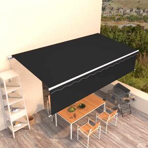 Tenda na ručno uvlačenje s roletom 6 x 3 m antracit - Antracitno siva / 6 x 3 m