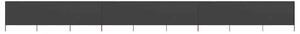 Vjetrobran s 9 panela od tkanine 1200 x 80 cm antracit - Antracitno siva / 1200 x 80 cm