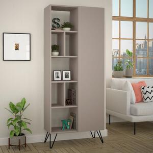 Woody Fashion Polica za knjige, Lagana moka, Jedda Bookcase - Light Mocha