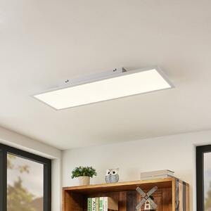 Lindby LED panel Quais, 80 x 30 cm, bijela, metal, 4.000K, Bijela, Kuhinja, Aluminij